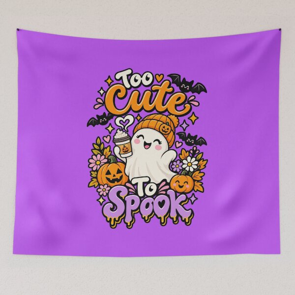 Artikelvorschau, Too Cute to Spook – Cute Halloween Ghost entworfen und verkauft von ArtByBoya.