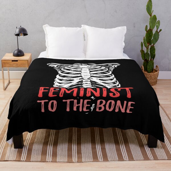 Item preview, Feminist To The Bone - Halloween Feminism I designed and sold by Lemon Pepper.