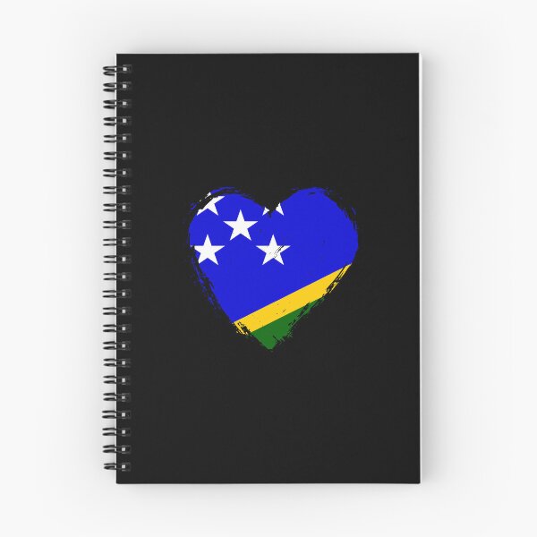 Item preview, Distressed Solomon Islands Flag Heart SB designed and sold by shitpostee.