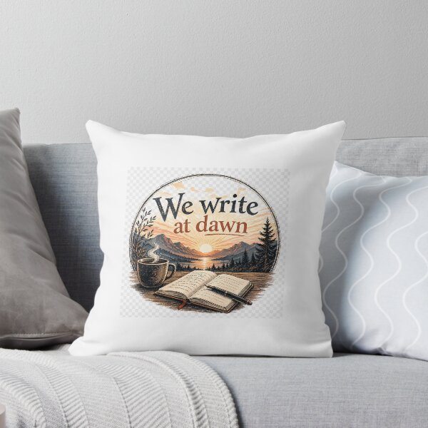Item preview, We Write at Dawn - Hills designed and sold by WaywardWillowCo.