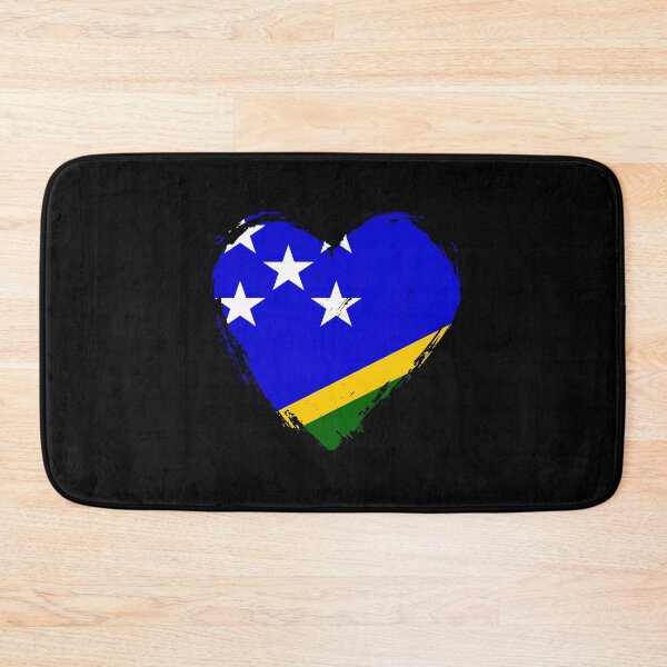 Item preview, Distressed Solomon Islands Flag Heart SB designed and sold by shitpostee.