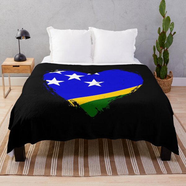 Item preview, Distressed Solomon Islands Flag Heart SB designed and sold by shitpostee.