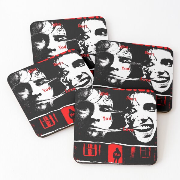 Item preview, Red Typography With White SIlhouette Face Horror designed and sold by dashiellstorm.