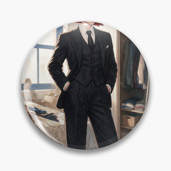 Item preview, Vintage Gangster Suit Fedora Cigar Anime Art designed and sold by Hen-C-Art.