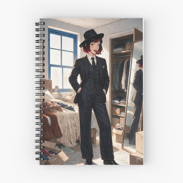 Item preview, Vintage Gangster Suit Fedora Cigar Anime Art designed and sold by Hen-C-Art.
