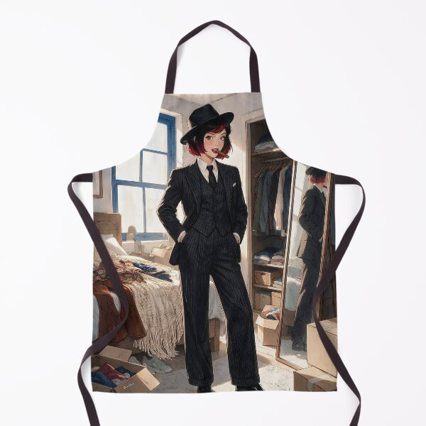 Item preview, Vintage Gangster Suit Fedora Cigar Anime Art designed and sold by Hen-C-Art.
