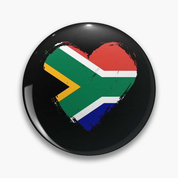 Item preview, Distressed South Africa Flag Heart ZA designed and sold by shitpostee.