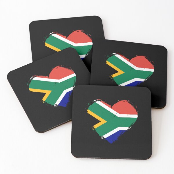 Item preview, Distressed South Africa Flag Heart ZA designed and sold by shitpostee.