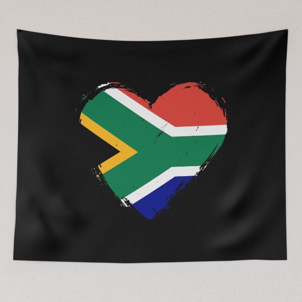 Item preview, Distressed South Africa Flag Heart ZA designed and sold by shitpostee.