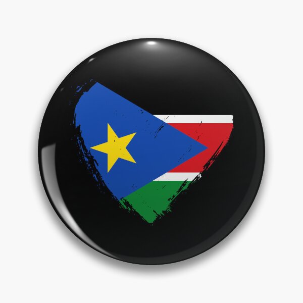 Item preview, Distressed South Sudan Flag Heart SS designed and sold by shitpostee.