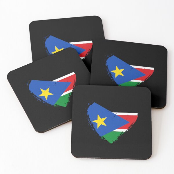 Item preview, Distressed South Sudan Flag Heart SS designed and sold by shitpostee.