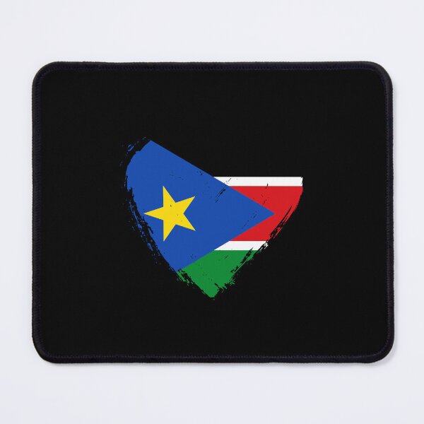 Item preview, Distressed South Sudan Flag Heart SS designed and sold by shitpostee.