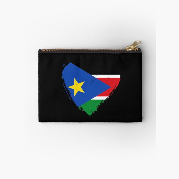 Item preview, Distressed South Sudan Flag Heart SS designed and sold by shitpostee.