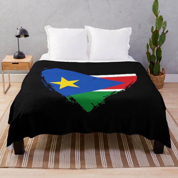 Item preview, Distressed South Sudan Flag Heart SS designed and sold by shitpostee.