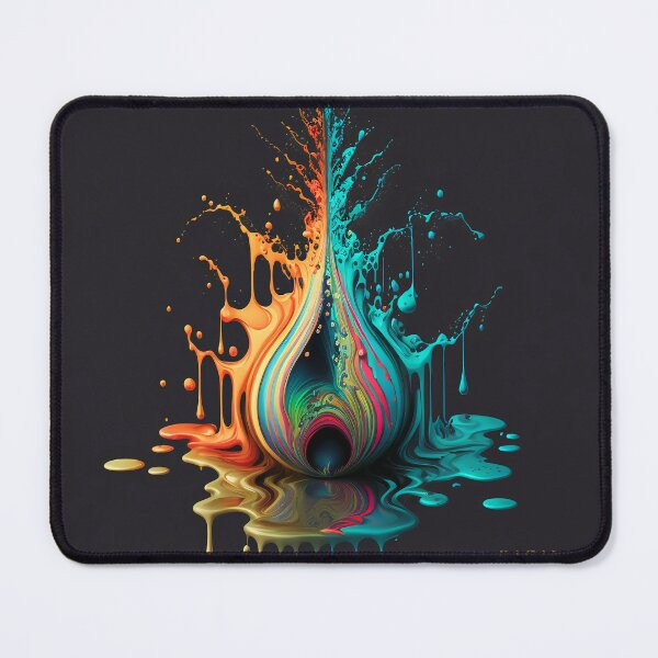 Item preview, Slim Drop with Orange and Teal Crown designed and sold by RAGANADesign.