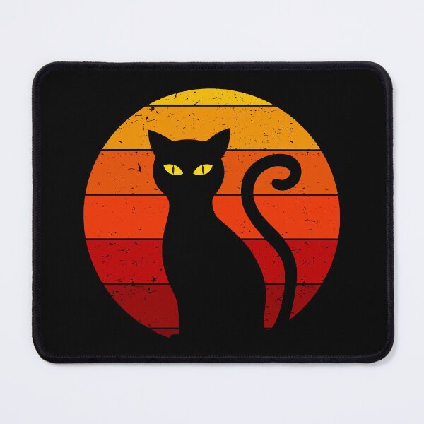 Item preview, Vintage Retro Sunset Halloween Black Cat I designed and sold by Lemon Pepper.