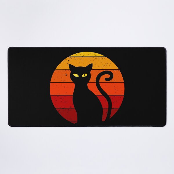 Item preview, Vintage Retro Sunset Halloween Black Cat I designed and sold by Lemon Pepper.