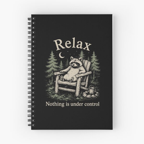Item preview, Relax Nothing is Under Control Funny Raccoon Surrender designed and sold by haris-rana-wren.