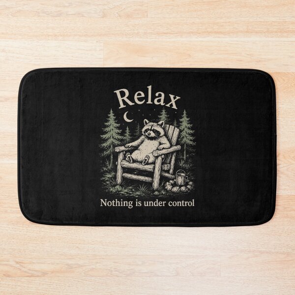Item preview, Relax Nothing is Under Control Funny Raccoon Surrender designed and sold by haris-rana-wren.