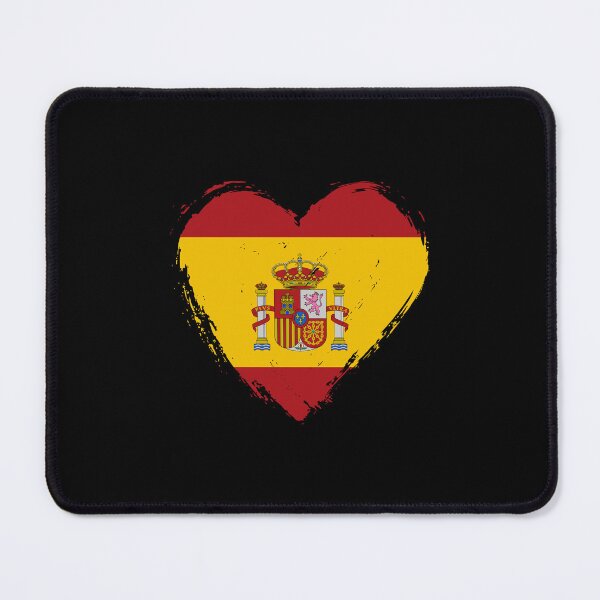 Item preview, Distressed Spain Flag Heart ES designed and sold by shitpostee.
