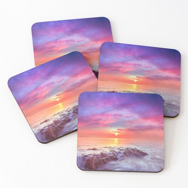 Item preview, Dreamy Ocean Sunset – Pink Purple Seascape with Silky Waves designed and sold by StyleForge Apparel.