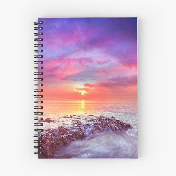 Item preview, Dreamy Ocean Sunset – Pink Purple Seascape with Silky Waves designed and sold by StyleForge Apparel.