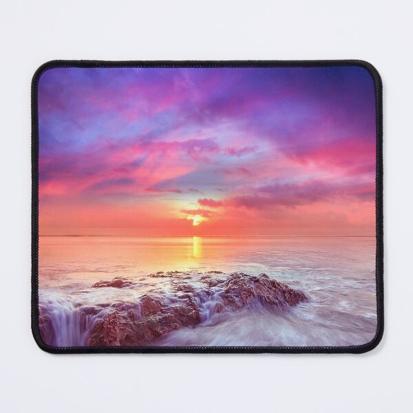 Item preview, Dreamy Ocean Sunset – Pink Purple Seascape with Silky Waves designed and sold by StyleForge Apparel.
