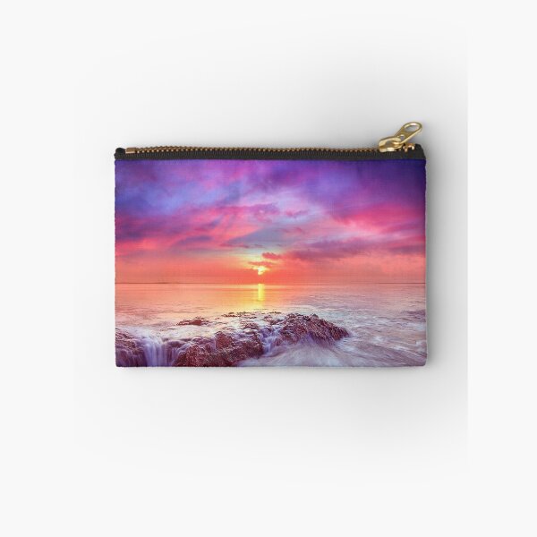 Item preview, Dreamy Ocean Sunset – Pink Purple Seascape with Silky Waves designed and sold by StyleForge Apparel.