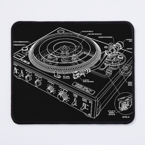 Item preview, Vinyl Turntable Technical Schematic designed and sold by weirdove.