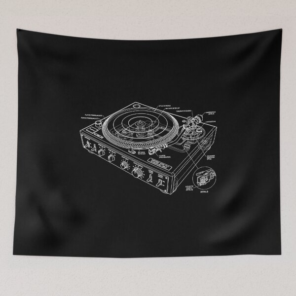 Item preview, Vinyl Turntable Technical Schematic designed and sold by weirdove.