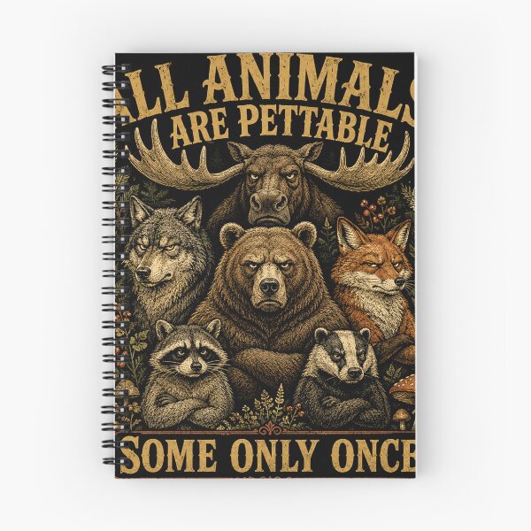 Item preview, All Animals are Pettable Some Only Once Vintage designed and sold by will freed18.