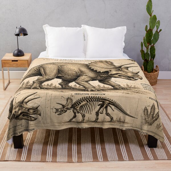 Item preview, Triceratops Dinosaur Scientific Illustration designed and sold by VantedStore.