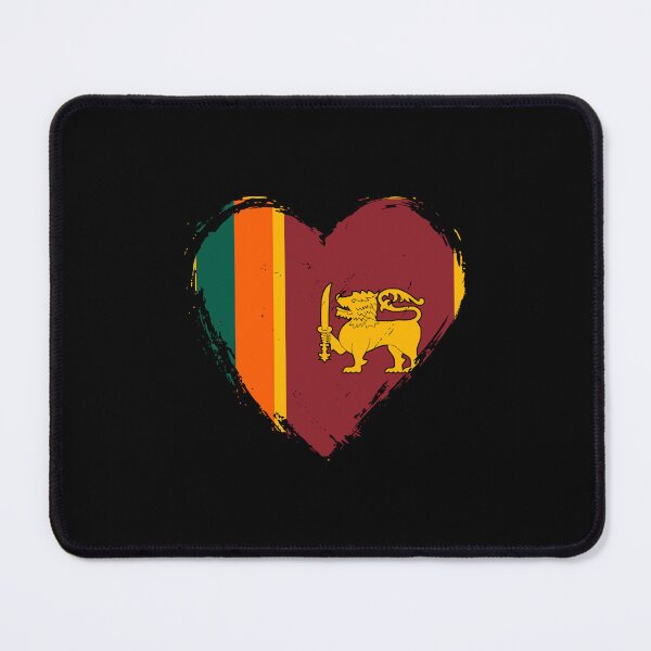 Item preview, Distressed Sri Lanka Flag Heart LK designed and sold by shitpostee.