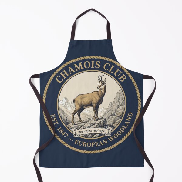 Item preview, Chamois Club Vintage Badge Alpine Mountain Wildlife designed and sold by CalmCapy Co.