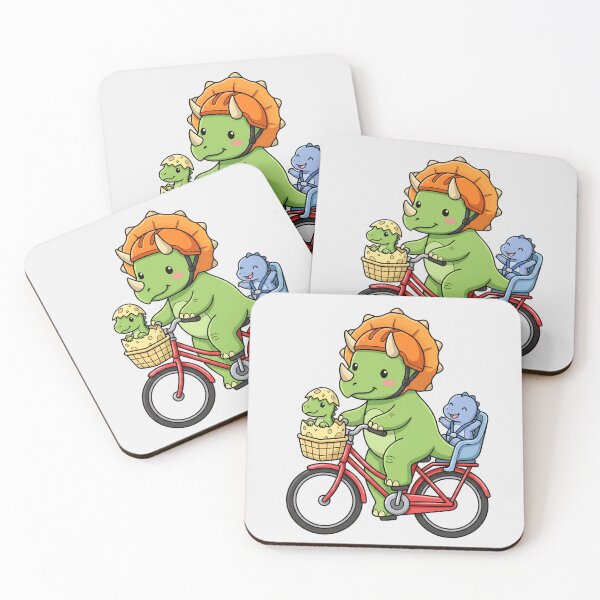 Item preview, Cute Dinosaur Riding a Bicycle designed and sold by naragon4289.