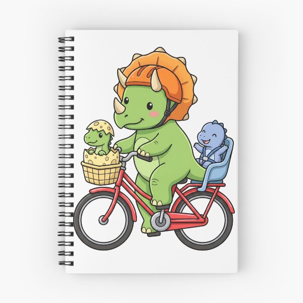 Item preview, Cute Dinosaur Riding a Bicycle designed and sold by naragon4289.