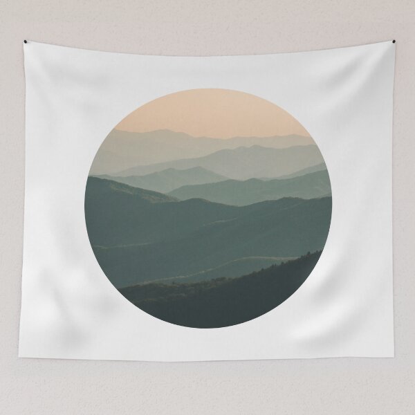 Item preview, Misty Green Mountain Layers Circle designed and sold by Vision Crafted.