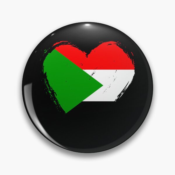 Item preview, Distressed Sudan Flag Heart SD designed and sold by shitpostee.