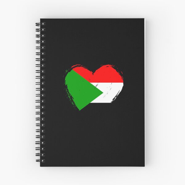 Item preview, Distressed Sudan Flag Heart SD designed and sold by shitpostee.