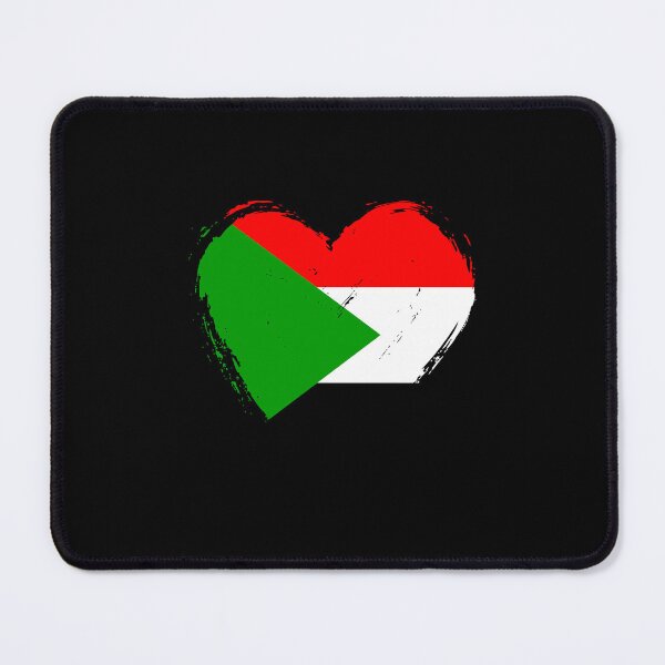 Item preview, Distressed Sudan Flag Heart SD designed and sold by shitpostee.
