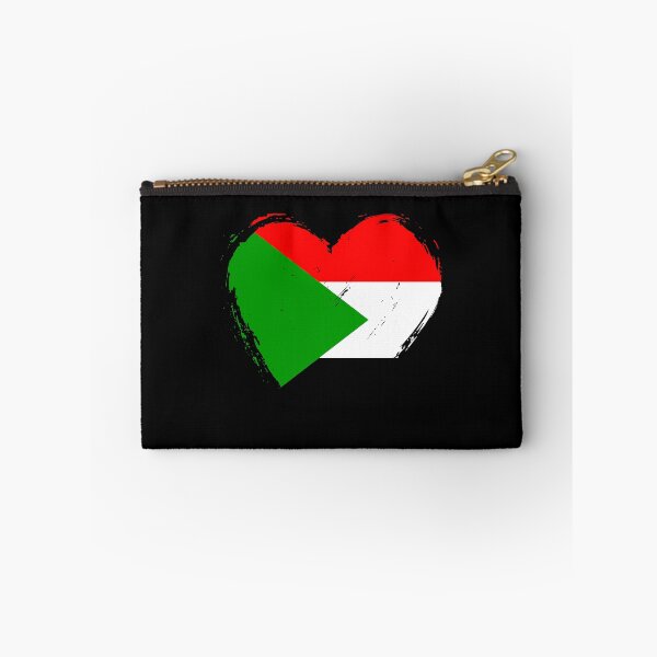 Item preview, Distressed Sudan Flag Heart SD designed and sold by shitpostee.