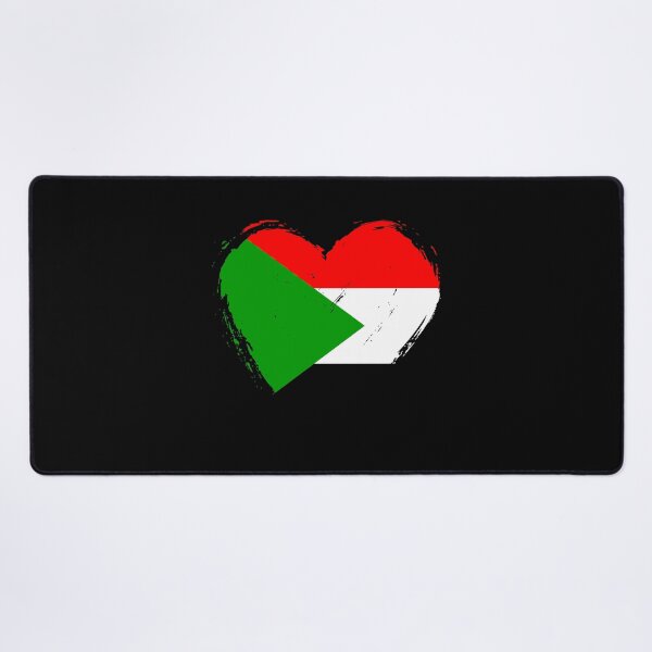 Item preview, Distressed Sudan Flag Heart SD designed and sold by shitpostee.