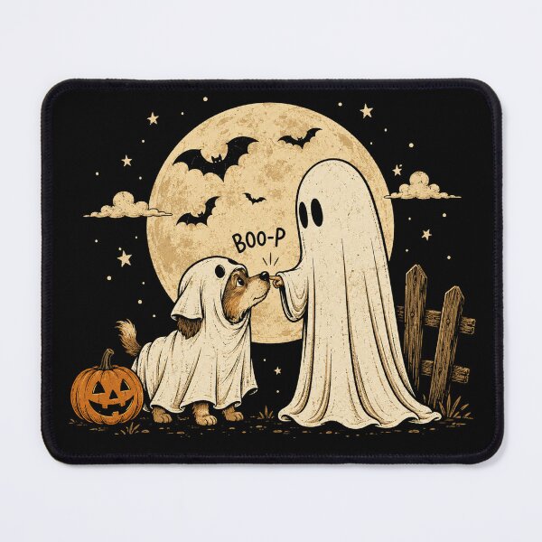 Item preview, Boo Boo-p Dog Ghost Funny Halloween Dog Lovers Dog designed and sold by will freed18.
