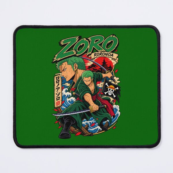 Item preview, Roronoa Zoro – Retro Anime Swordsman designed and sold by Pandaburba.