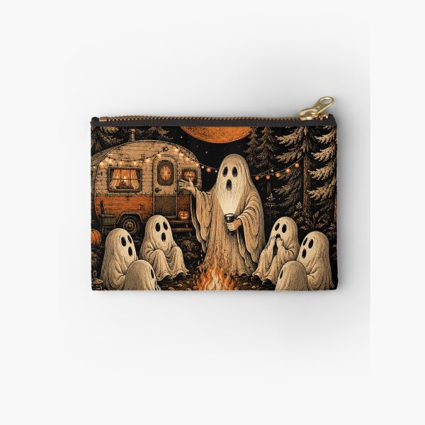 Item preview, Happy Ghost Camping Around Campfire Vintage Halloween designed and sold by will freed18.