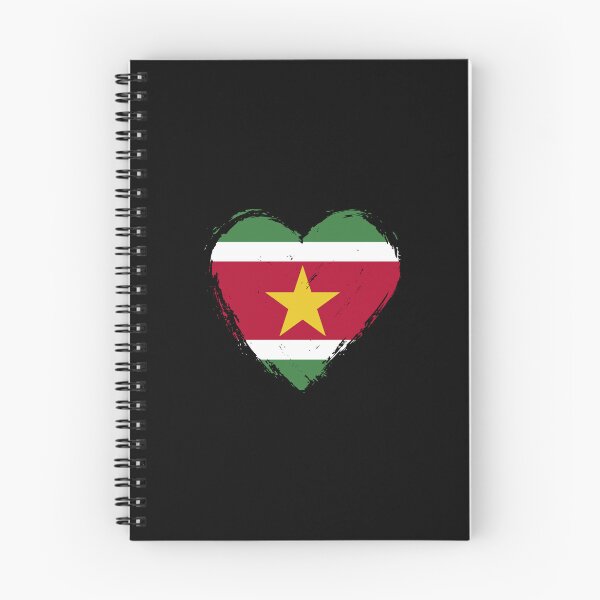 Item preview, Distressed Suriname Flag Heart SR designed and sold by shitpostee.