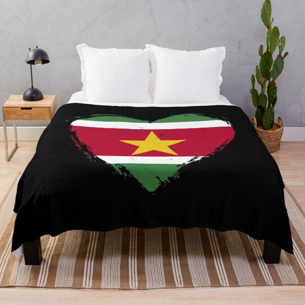 Item preview, Distressed Suriname Flag Heart SR designed and sold by shitpostee.