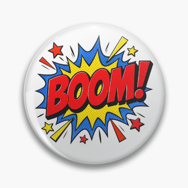 Item preview, BOOM Vintage Comic Book Pop Art designed and sold by Myra365Art.