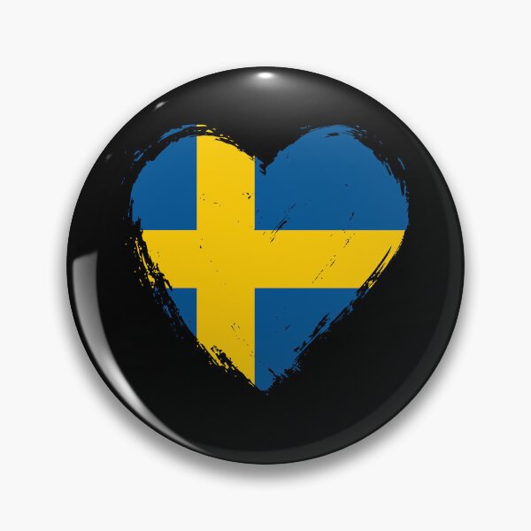 Item preview, Distressed Sweden Flag Heart SE designed and sold by shitpostee.