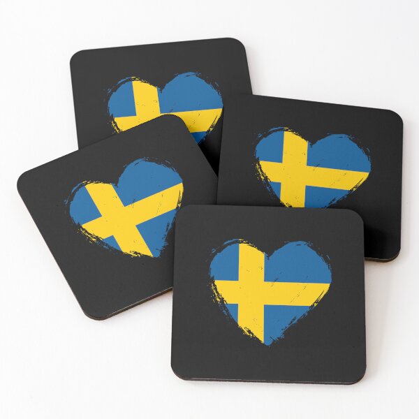 Item preview, Distressed Sweden Flag Heart SE designed and sold by shitpostee.